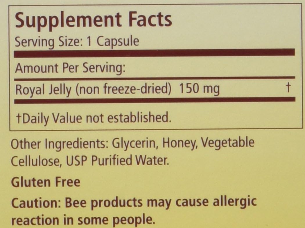 3 Month Supply of BeeAlive Royal Jelly Capsules for Increased Energy and Immune Support