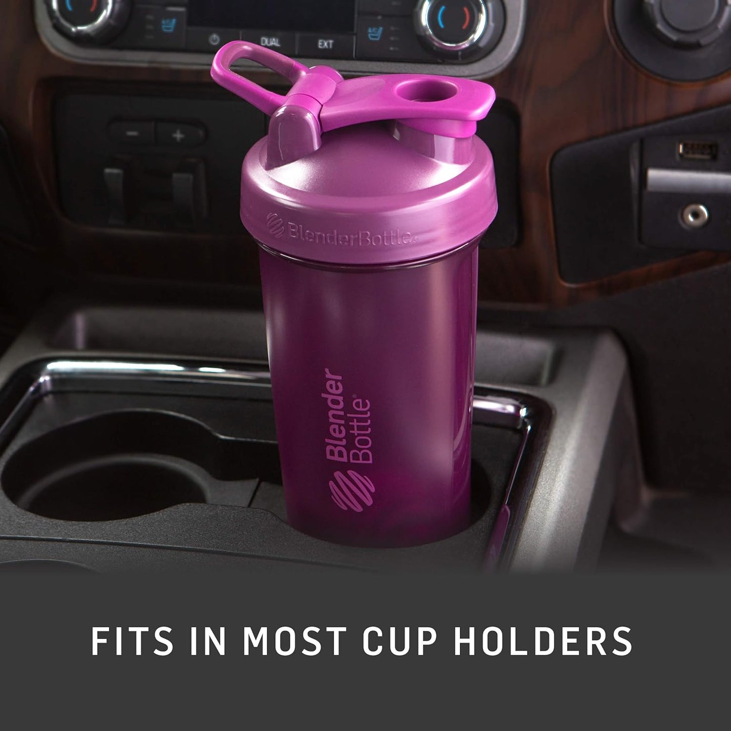 3-Pack 20-Ounce BlenderBottle Classic V2 Shaker Bottle Set for Protein Shakes and Pre Workout - Red, Green, Plum