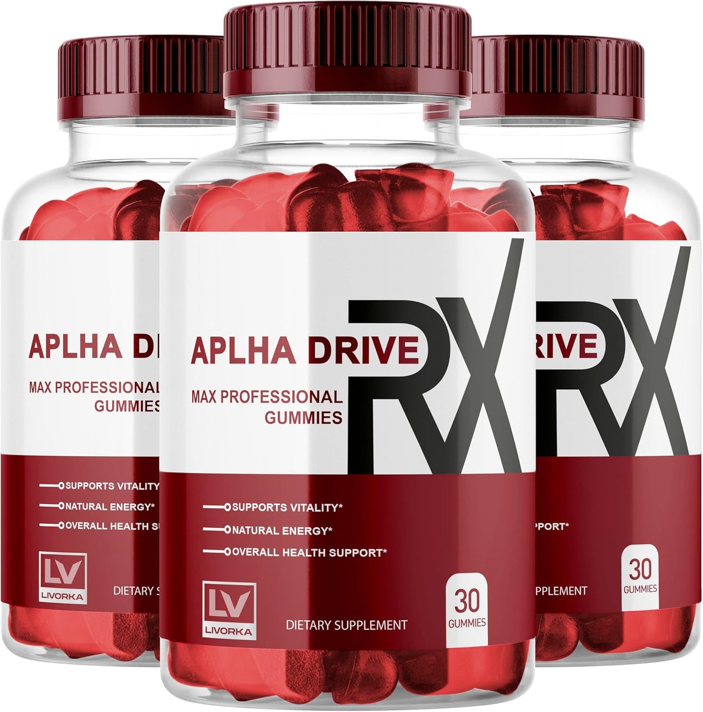 3 Pack Alpha DriveRX Gummies - 90 Gummies for 3 Months, Advanced Formula