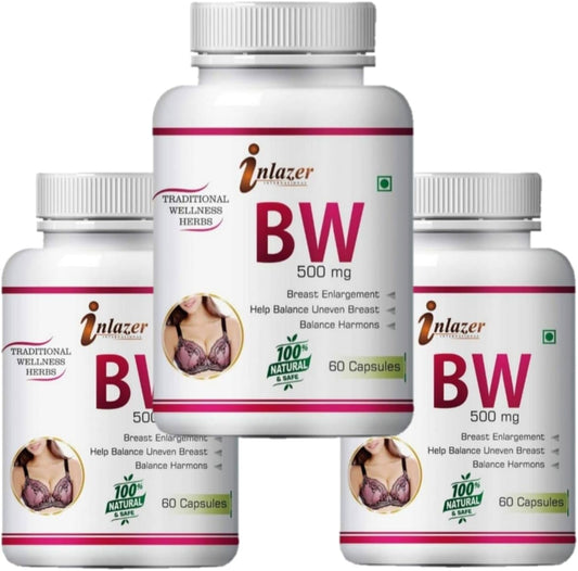 3 Pack Breast Enhancement Capsules for Women - Trusted Pills for Larger, Fuller, Firmer Breasts, 180 Capsules