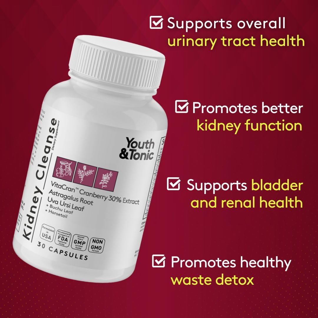 3-Pack Bundle: Youth & Tonic Whole Body Cleanse - 15 Day Colon Cleanser, System Alkalizing, Detox Matrix, Kidney Cleanse - Promotes Urinary Tract & Bladder Health