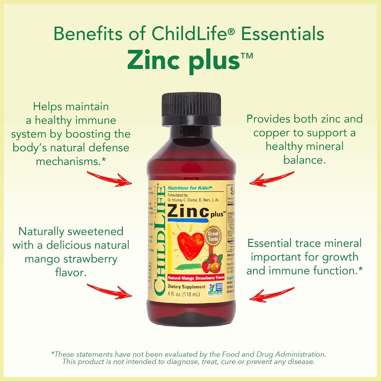 3-Pack ChildLife Essentials Immune Support Bundle - Liquid Vitamin C, First Defense, Zinc - Boosts Immunity for Infants, Toddlers, Kids