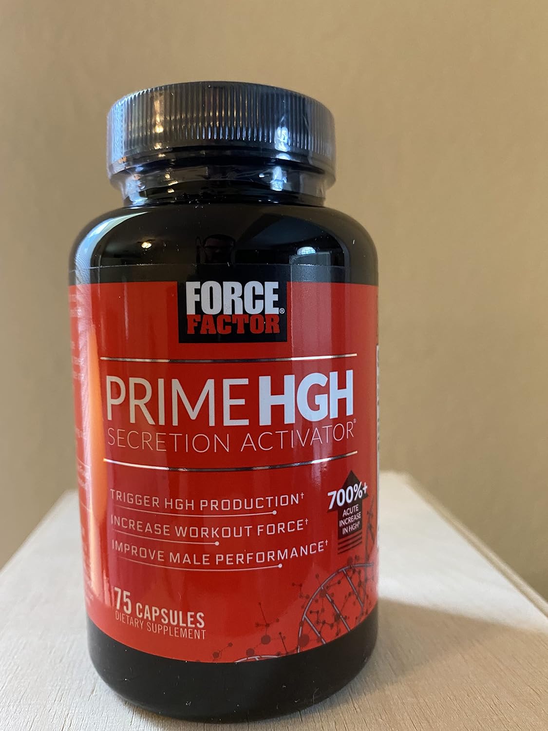 3-Pack Force Factor Prime HGH Supplement for Men - Activates HGH Secretion, Boosts Workout Force, & Enhances Performance with AlphaSize, 225 Count