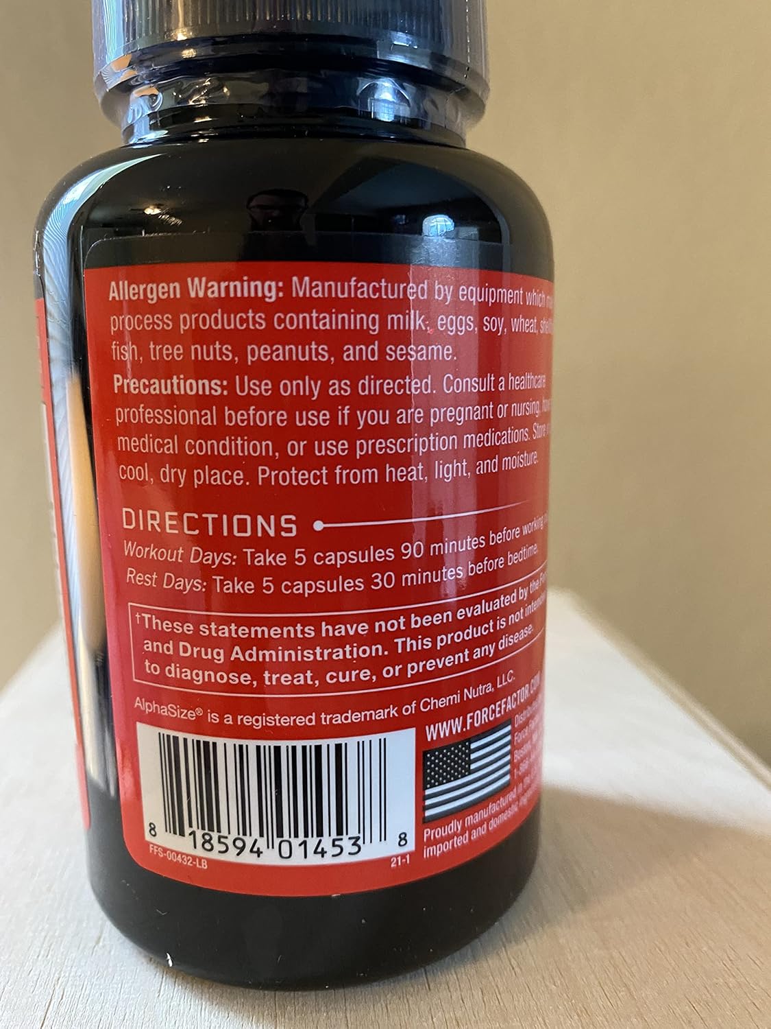 3-Pack Force Factor Prime HGH Supplement for Men - Activates HGH Secretion, Boosts Workout Force, & Enhances Performance with AlphaSize, 225 Count