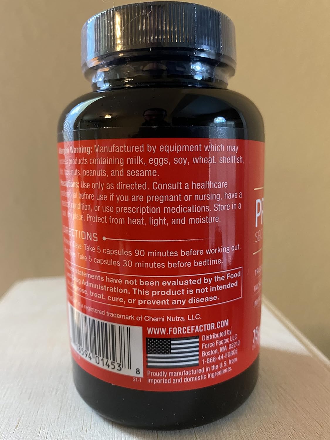 3-Pack Force Factor Prime HGH Supplement for Men - Activates HGH Secretion, Boosts Workout Force, & Enhances Performance with AlphaSize, 225 Count