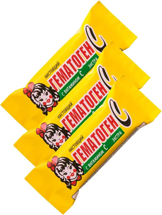 3-Pack Hematogen for Kids with Vitamin C 40g/1.4oz - Children's Hematogen Supplement