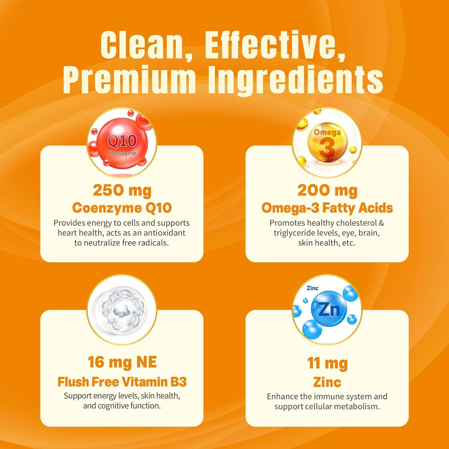 3-Pack Immune Support Gummies with Vitamin ADK, B12, and CoQ10-250mg