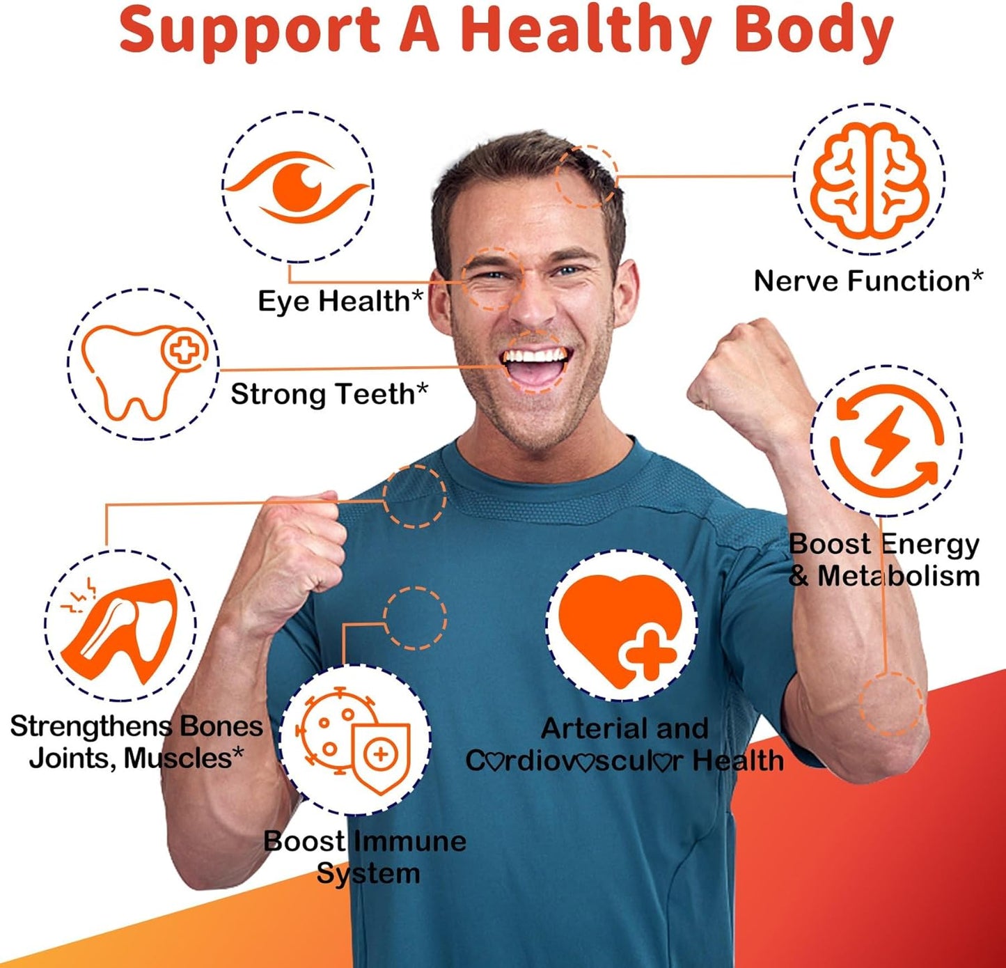 3-Pack Immune Support Gummies with Vitamin ADK, B12, and CoQ10-250mg
