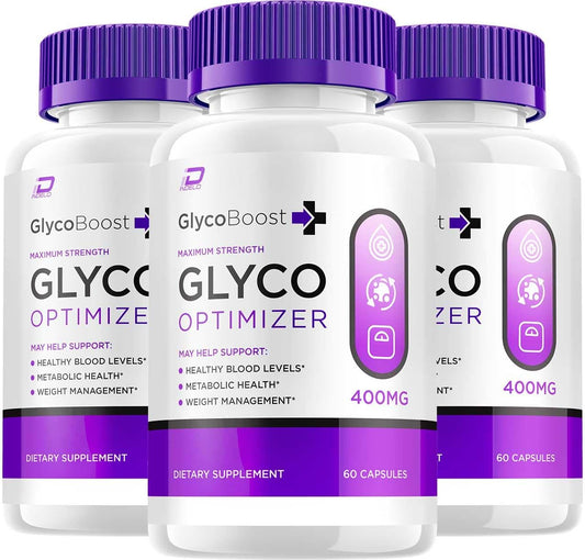 3 Pack Indelo Glyco Boost Capsules - All Natural Maximum Strength Glyco Optimizer Supplement for Healthy Levels - 180 Capsules