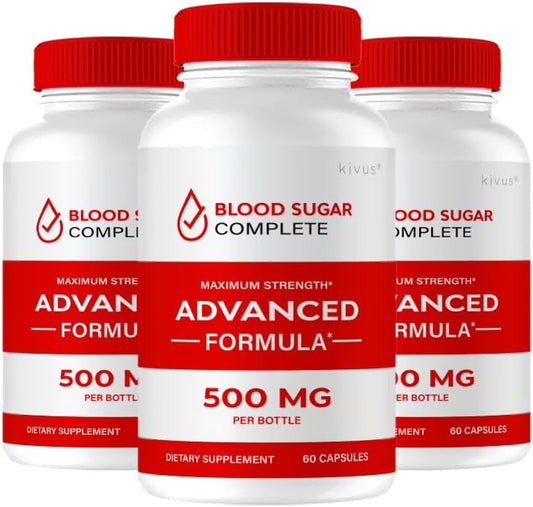 3 Pack Kivus Blood Sugar Complete Capsules - 180 Capsules for Blood Sugar Balance