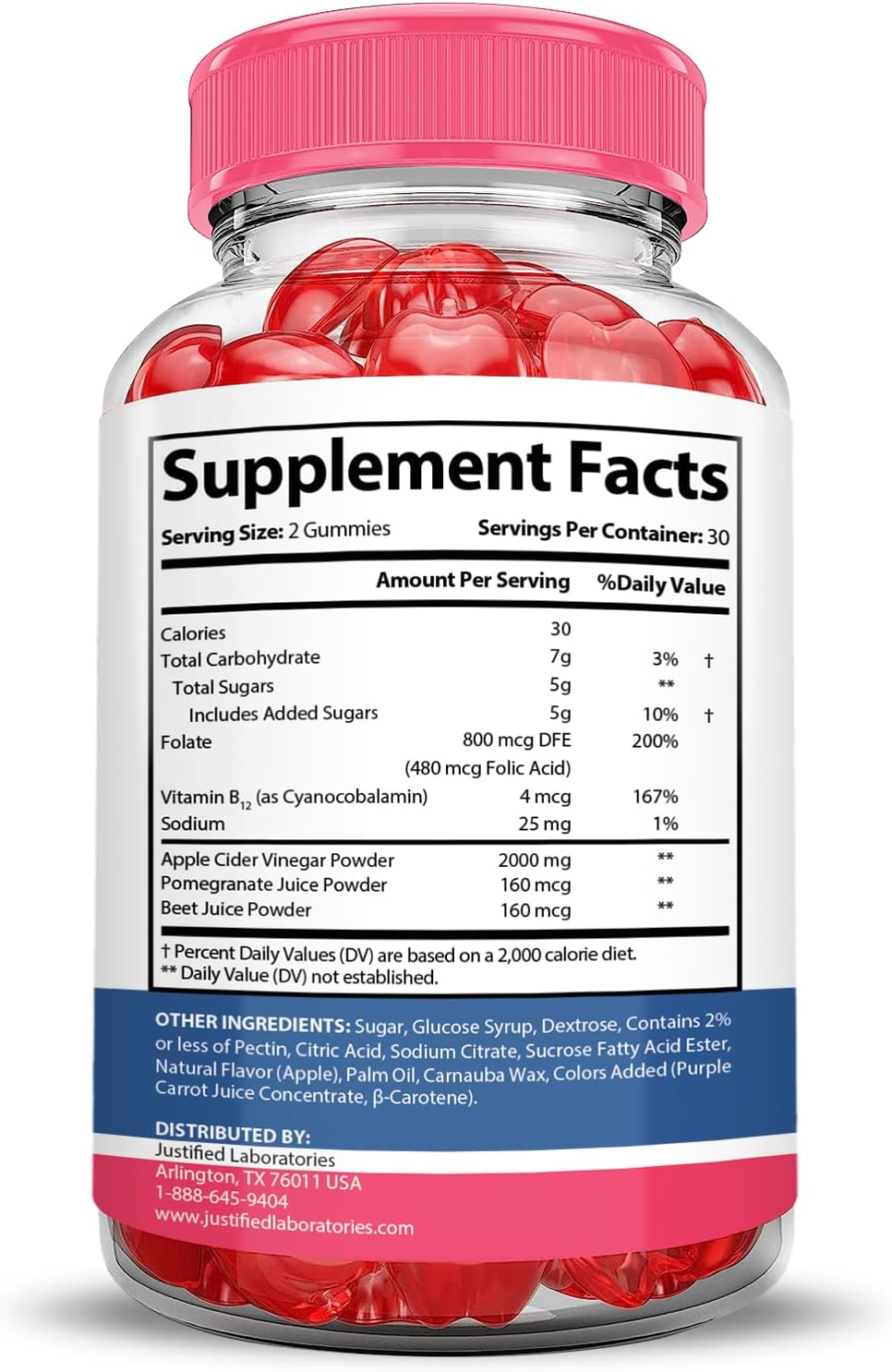 3 Pack Liberty Bites Keto ACV Gummies - 2000MG Extreme Strength - Vegan & Non-GMO - Apple Cider Vinegar with Pomegranate & Beet Juice Powder - B12 - 180 Gummies
