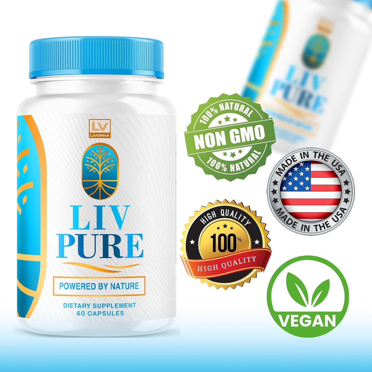 3 Pack LivPure Liver Detox Capsules - 180 Capsules for 90 Day Supply with Liv Pure Reviews