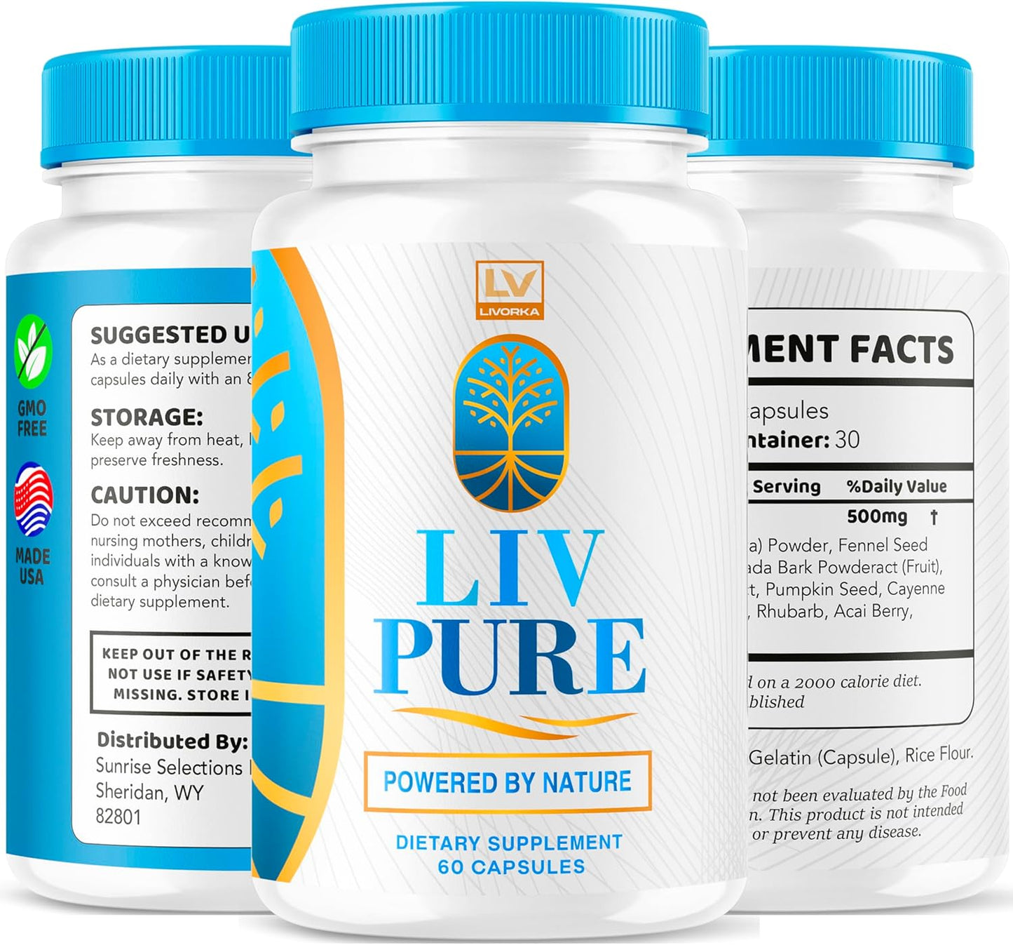 3 Pack LivPure Liver Detox Capsules - 180 Capsules for 90 Day Supply with Liv Pure Reviews