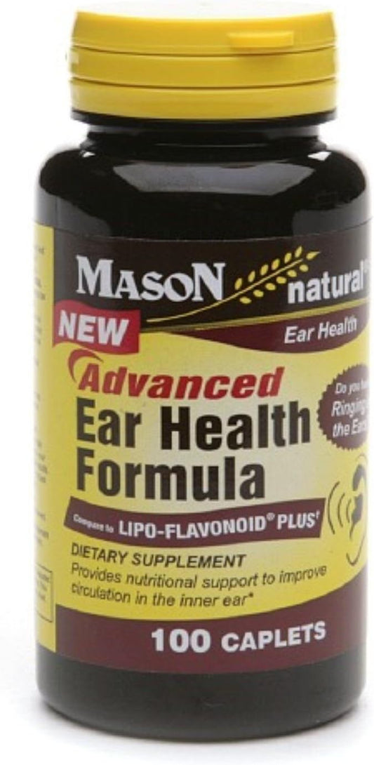 3-Pack Mason Natural Advance Ear Health Formula with Bioflavonoids - 300 Caplets