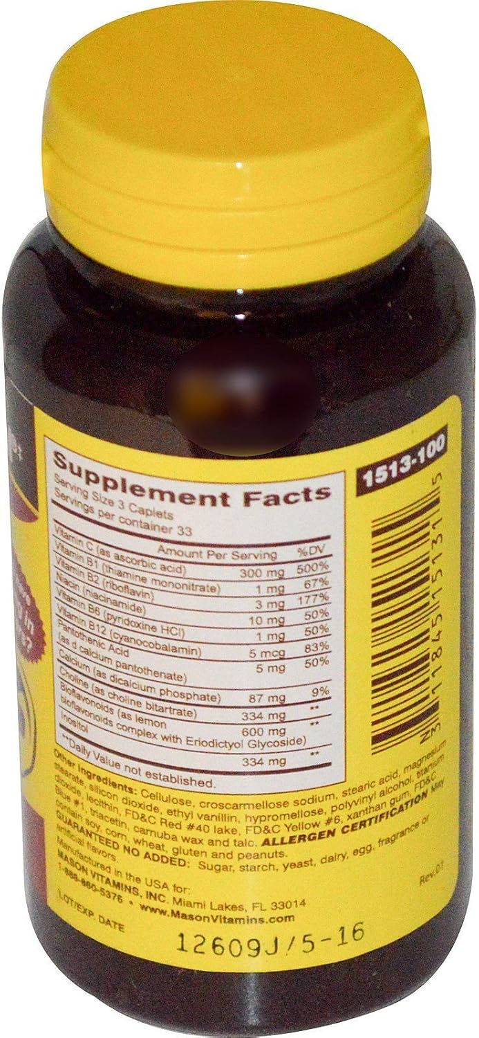 3-Pack Mason Natural Advance Ear Health Formula with Bioflavonoids - 300 Caplets