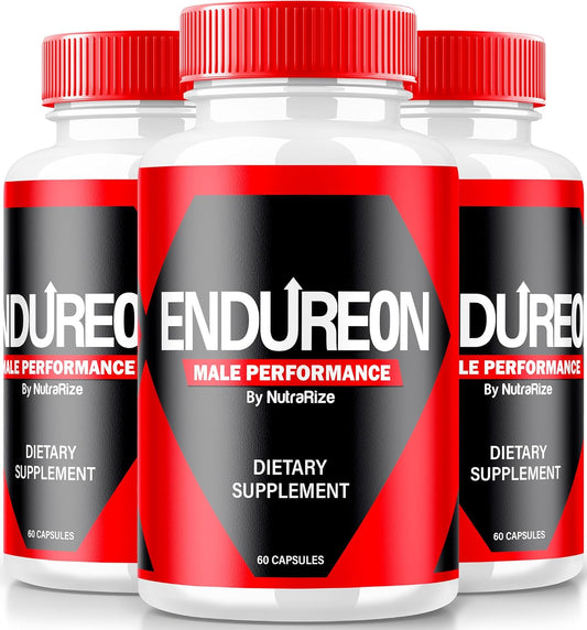 3 Pack NutraRize Endureon Pills - All Natural Formula for Confidence, Energy, Health, and Stamina - Official Support Reviews - 180 Capsules