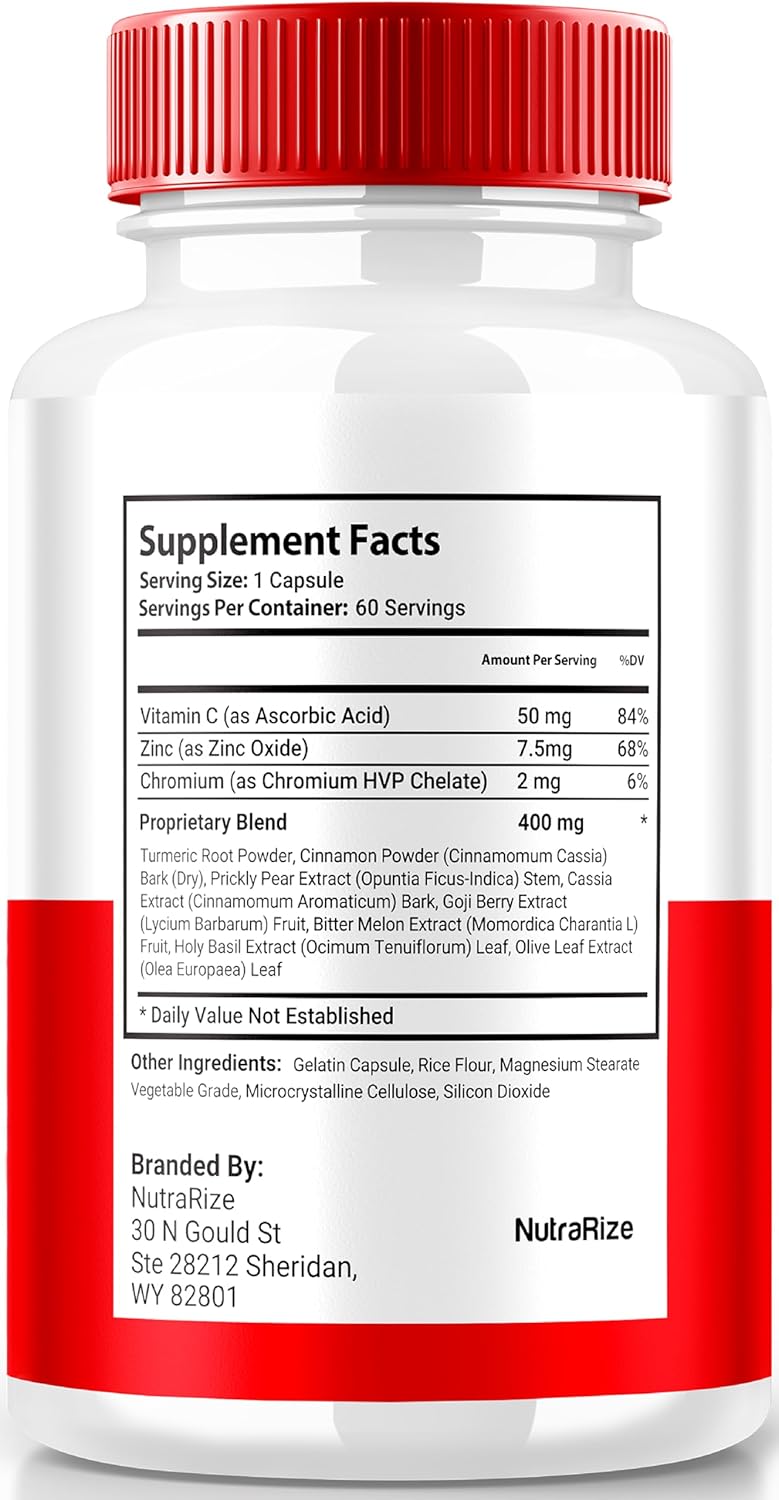3 Pack NutraRize Glynovax Pills - Glycogen Support Formula, Natural Supplement for Stable Levels - Official Glyno Vax Reviews (180 Capsules)
