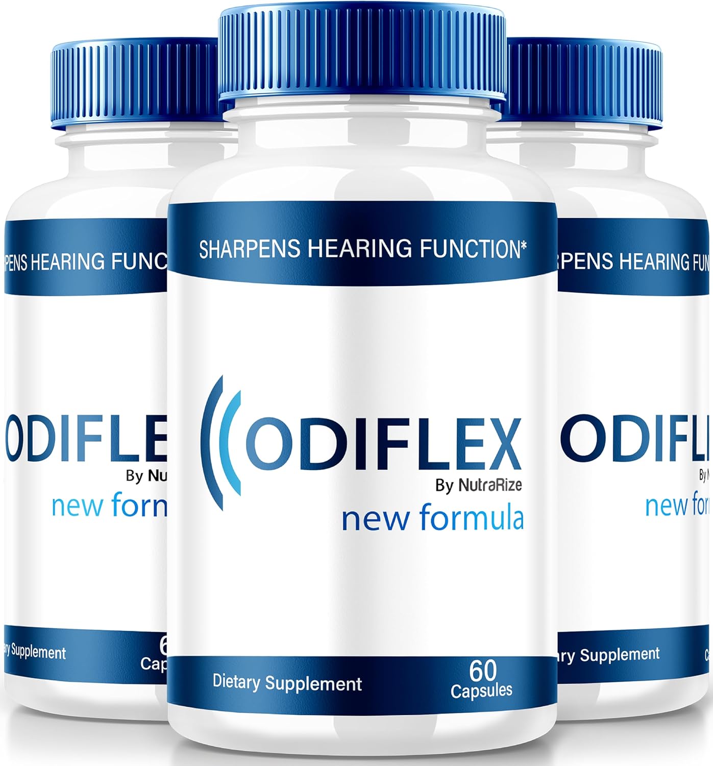 3 Pack NutraRize Odiflex Capsules - Premium All-Natural Ear Health Supplement for Inner Ear Protection - Official Hearing Support Pills - 180 Capsules