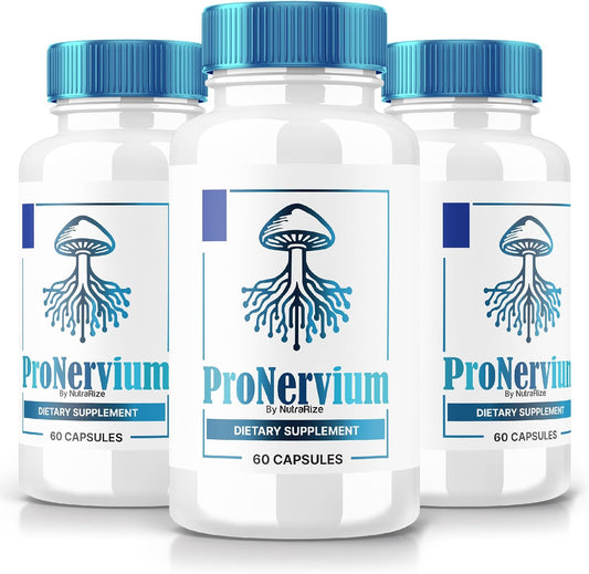 3 Pack NutraRize ProNervium - Advanced Nerve Health Supplement with All-Natural Formula (180 Capsules)