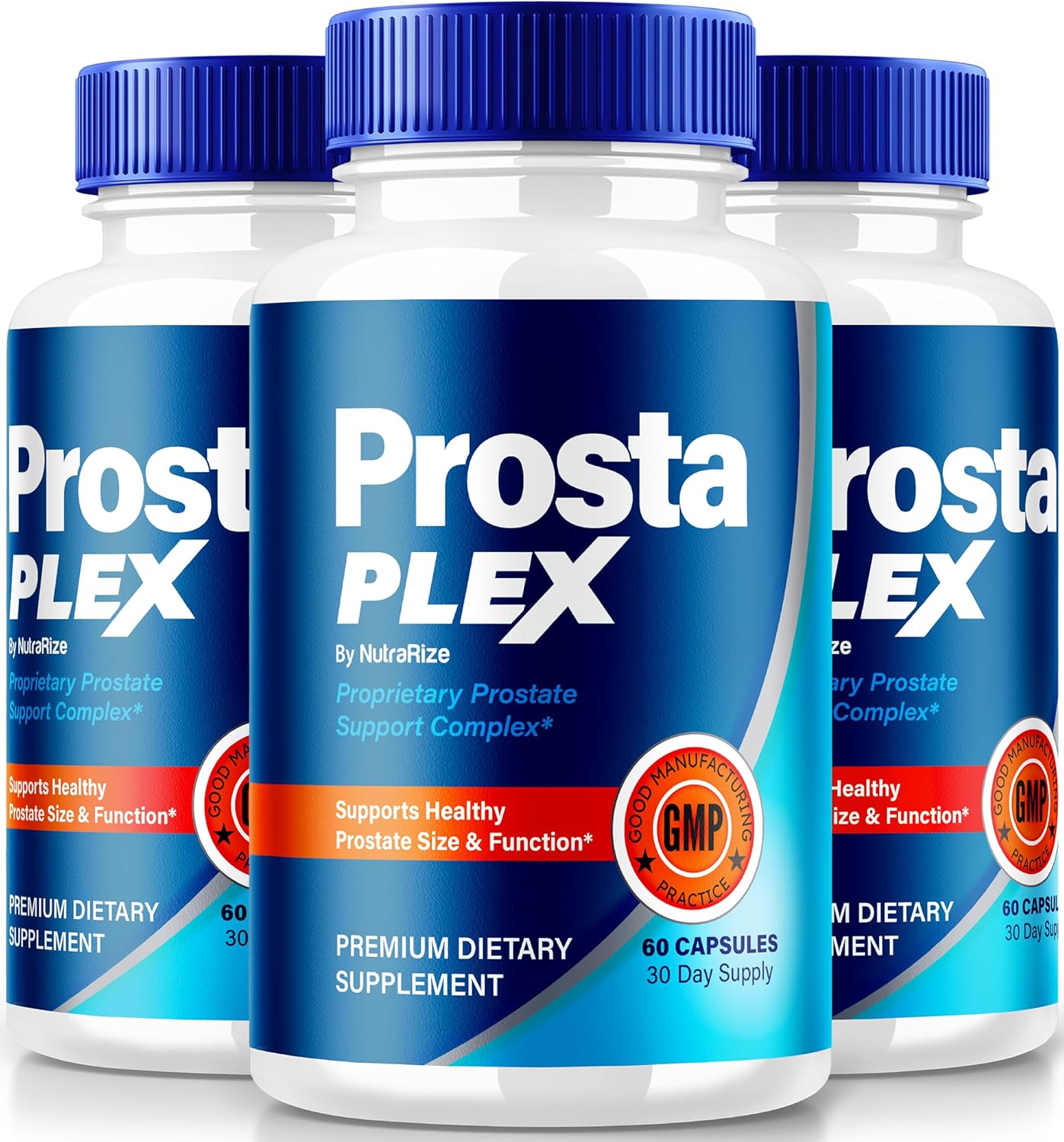 3 Pack NutraRize ProstaPlex: All Natural Prostate Health Supplement - Official Formula for Overall Wellness - 180 Capsules