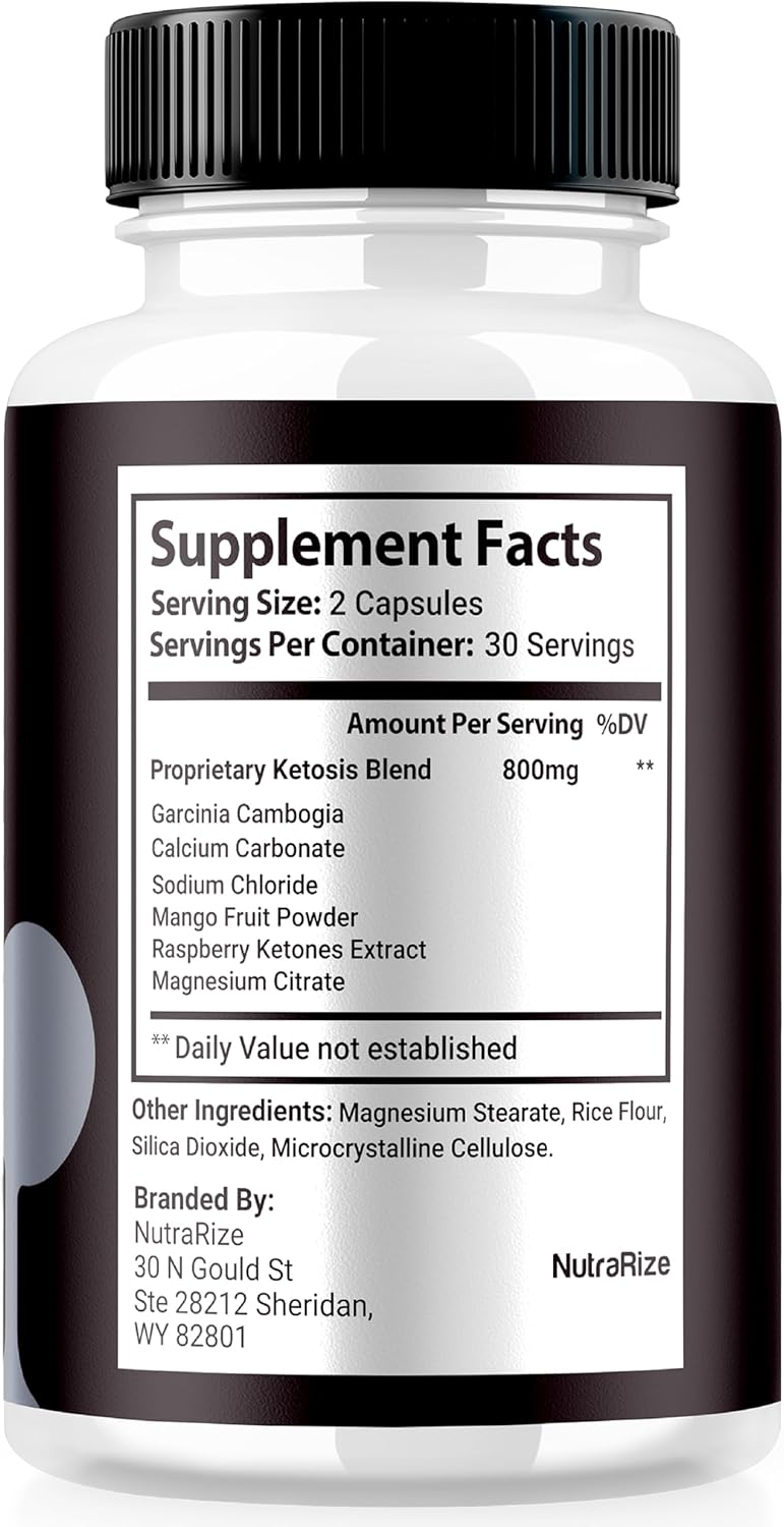 3 Pack NutraRize Shredded Keto Pills: Premium Weight Loss Capsules, All Natural Supplement for Fitness Goals - Official ShreddedKeto Reviews (180 Capsules)