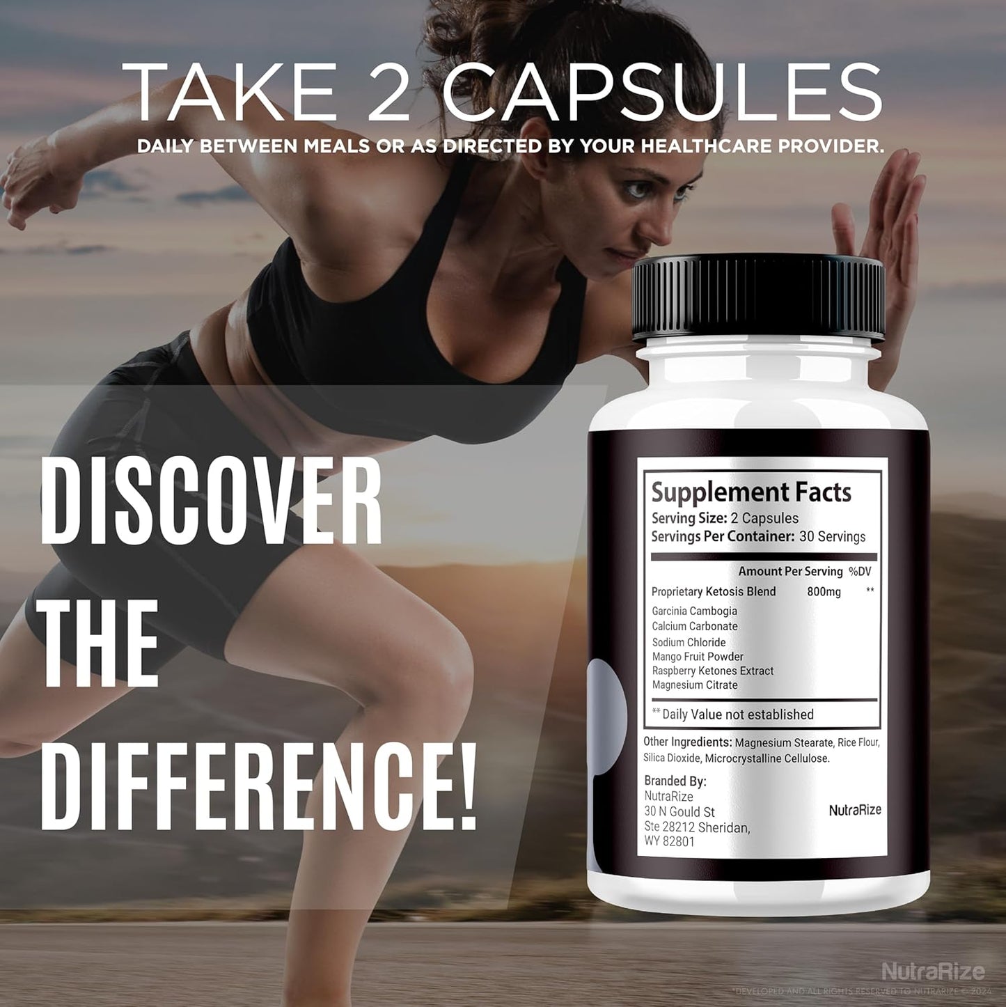 3 Pack NutraRize Shredded Keto Pills: Premium Weight Loss Capsules, All Natural Supplement for Fitness Goals - Official ShreddedKeto Reviews (180 Capsules)