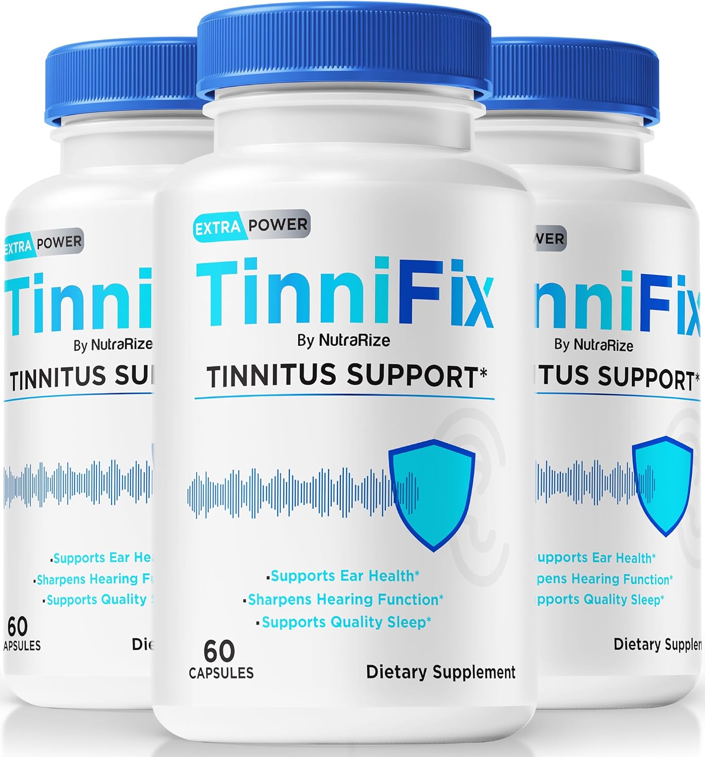 3 Pack NutraRize Tinnifix Capsules - Advanced Formula for Healthy Hearing, All Natural Ear Health Support (180 Capsules)