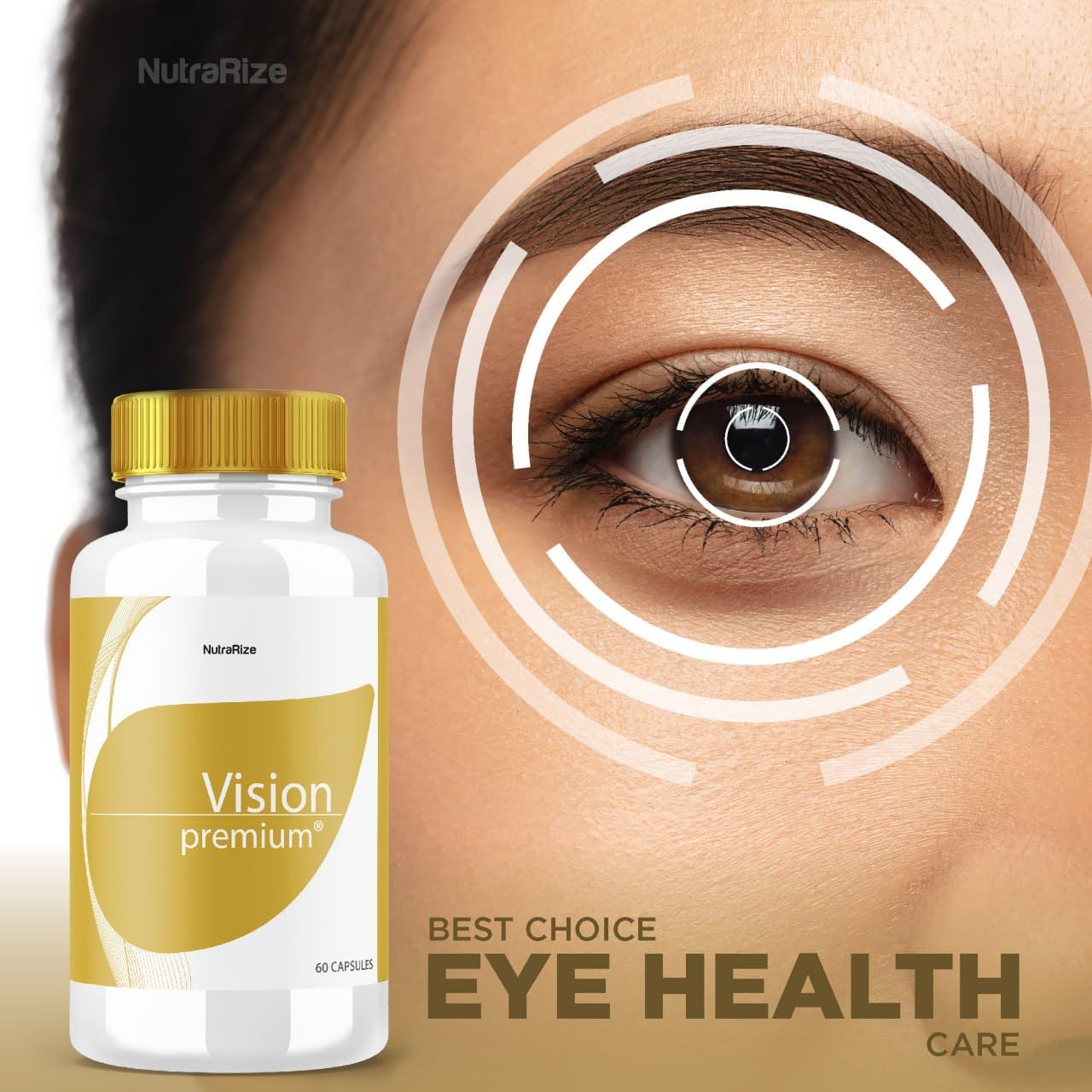 3 Pack NutraRize Vision Premium Eye Support Supplement - Improve Concentration, Focus, & Healthy Eyes - All-Natural Pills - 180 Capsules