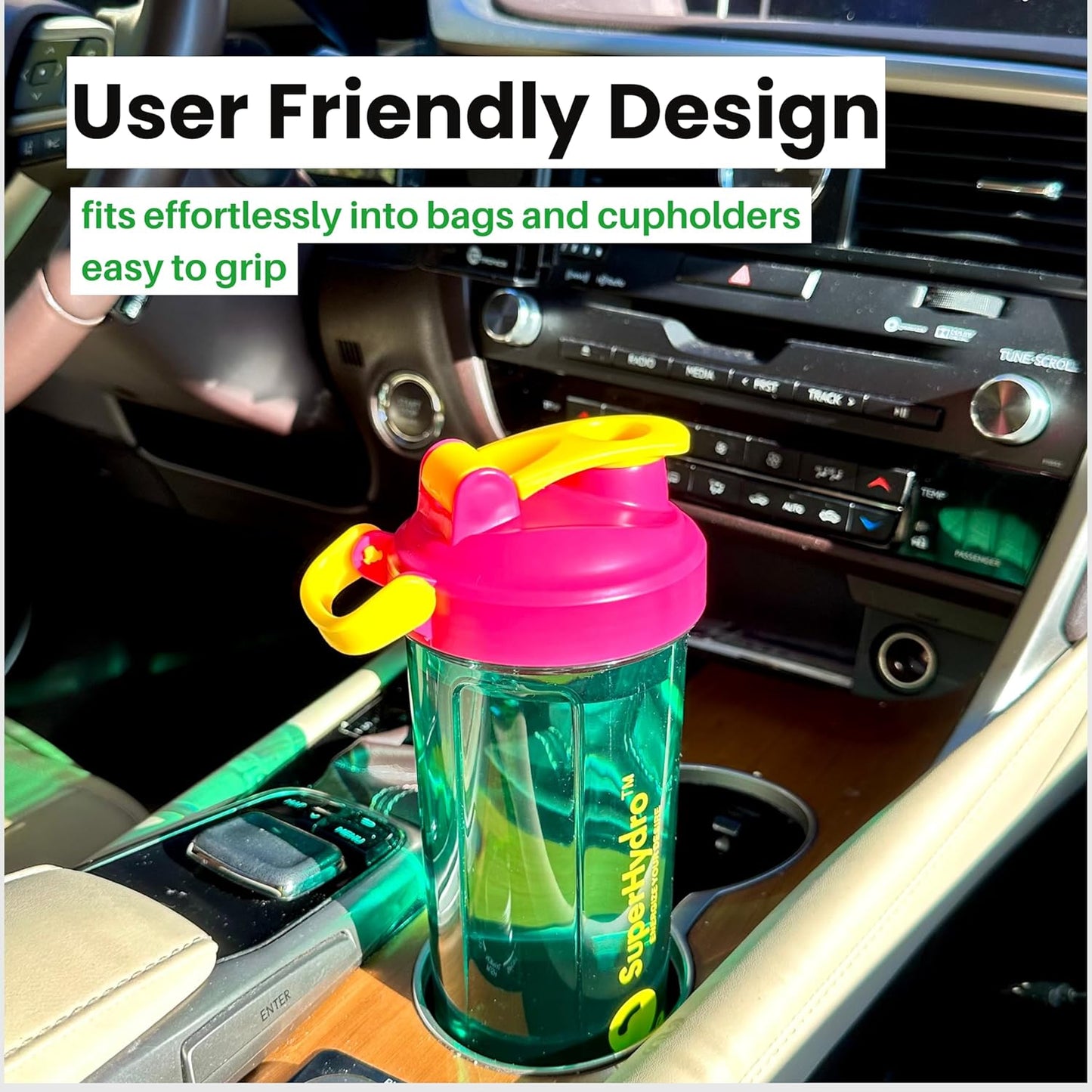 3 Pack of 24oz BPA-Free Protein Shaker Bottles - Leak Proof, Durable, Eco-Tritan, Ideal for Travel & Fitness - Men & Women - Lemon Lavender, Rosy Bloom, Frosted Mint