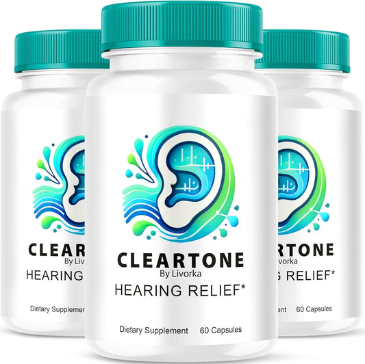 3 Pack of LIVORKA Cleartone Capsules for Advanced Hearing Health - 180 Pills for 3 Months
