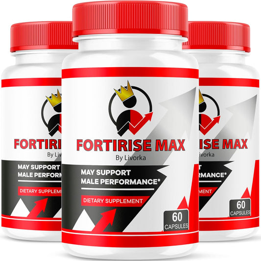 3 Pack of LIVORKA Fortirise Max Pills for Men - 180 Capsules, 3 Month Supply