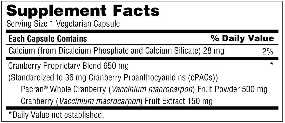 3 Pack of trunature Cranberry 650 mg Vegetarian Capsules - 140 Count