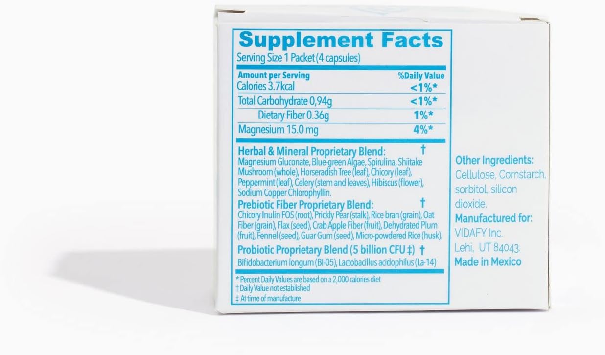 3 Pack of Vidafy Synbiofy Natural Supplements with 120 Capsules - Probiotic Formula for Gut Health and Immune Support