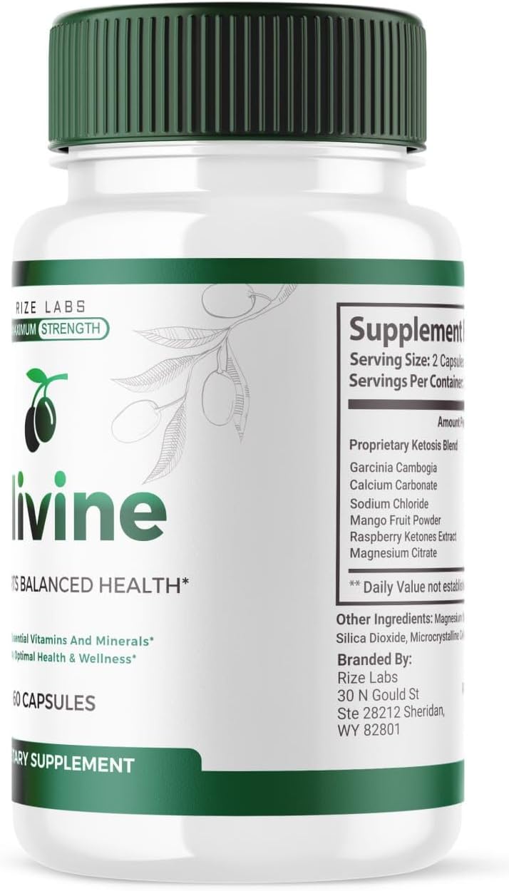 3 Pack Olivine Slimming Formula Supplement - Superfood Capsules for Total Body Wellness & Leaner Physique - 180 Capsules
