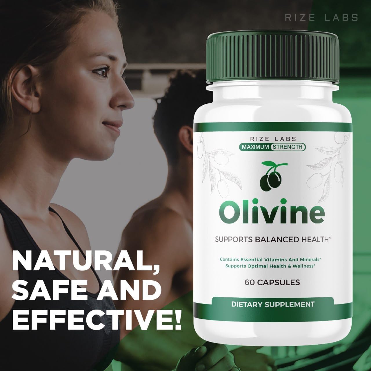 3 Pack Olivine Slimming Formula Supplement - Superfood Capsules for Total Body Wellness & Leaner Physique - 180 Capsules