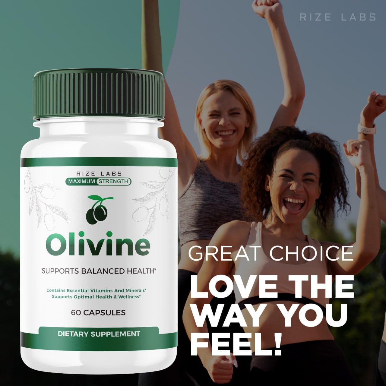 3 Pack Olivine Slimming Formula Supplement - Superfood Capsules for Total Body Wellness & Leaner Physique - 180 Capsules