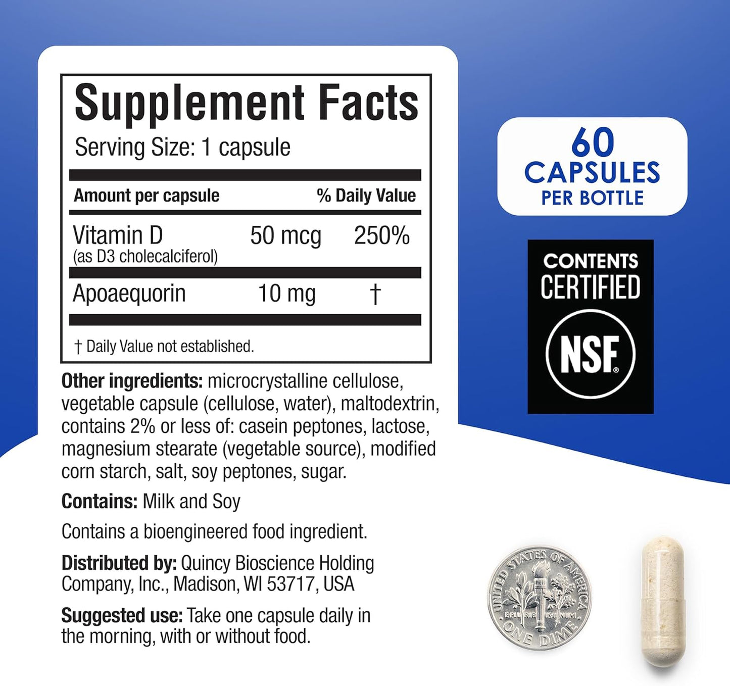 3 Pack Prevagen Regular Strength 10mg Capsules with Apoaequorin & Vitamin D + Storage Box