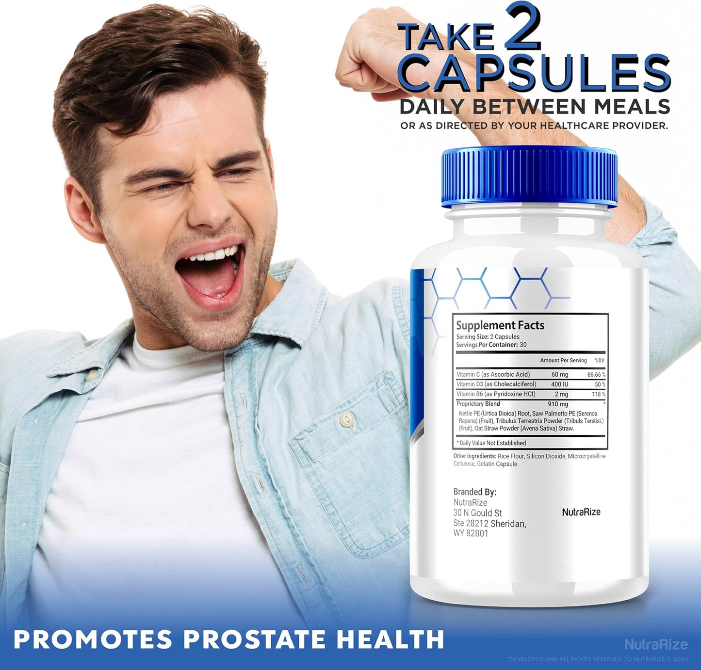 3-Pack Prosta Clear Supplement for Prostate Health - Natural Capsules for Overall Wellness - 180 Pills - NutraRize ProstaClear Reviews