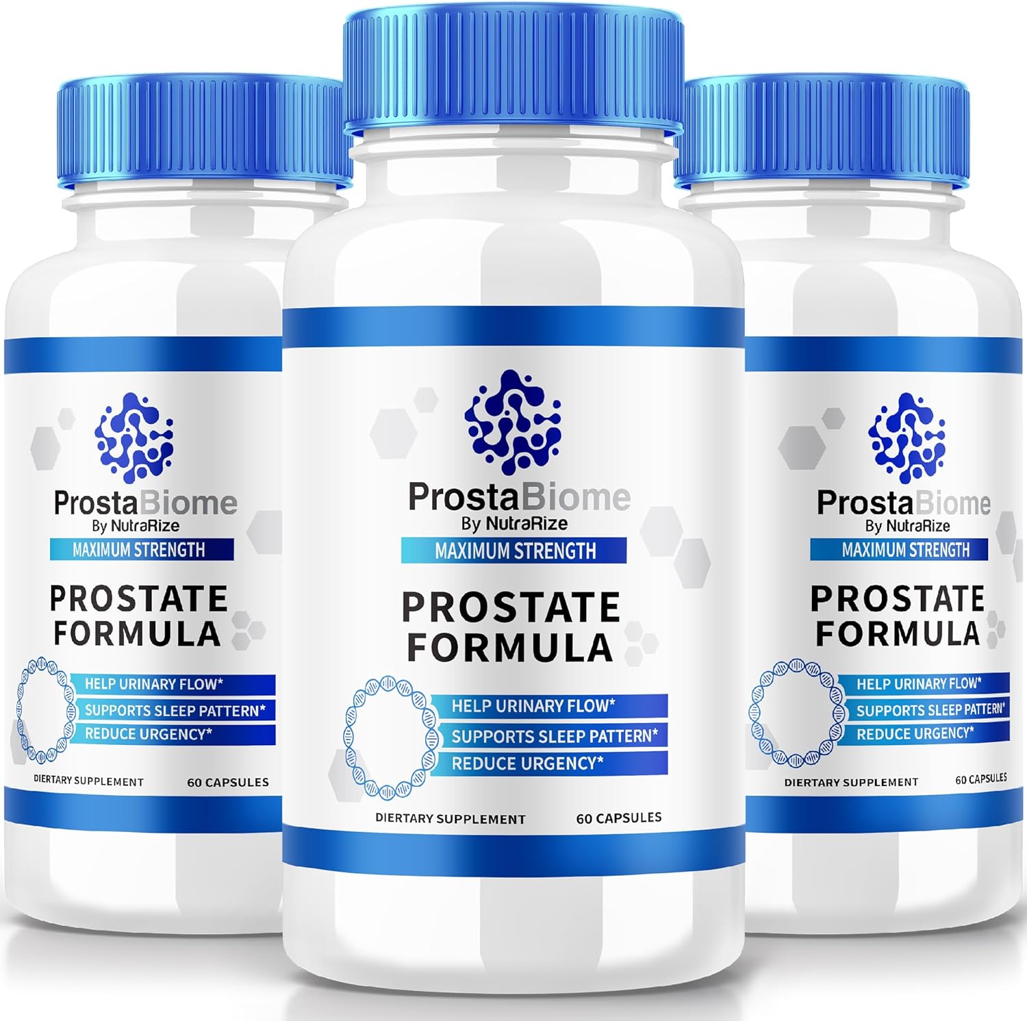 3 Pack ProstaBiome Prostate Support Capsules - Natural Energy and Relief Supplement - Maximum Strength Pills for Control - 180 Capsules