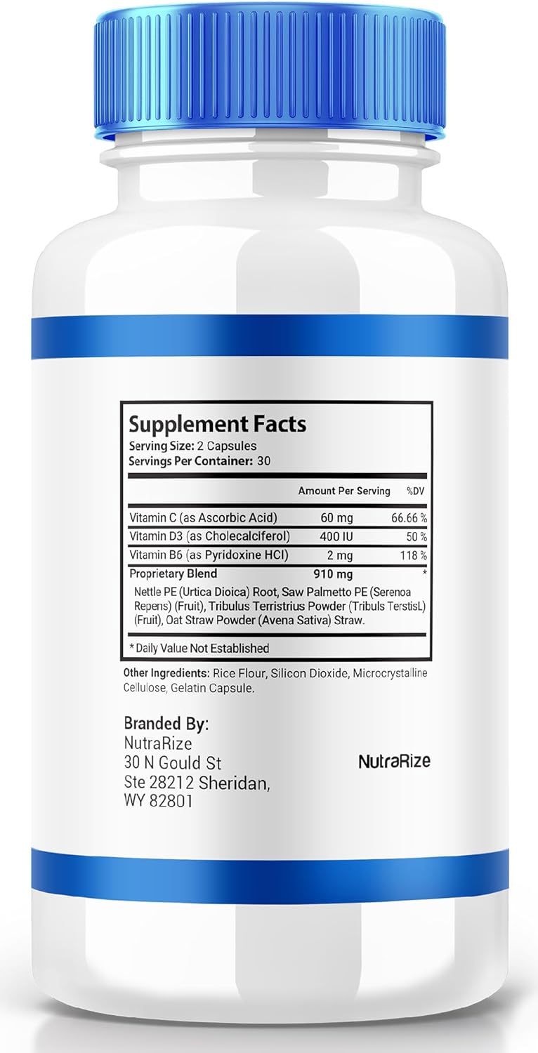 3 Pack ProstaBiome Prostate Support Capsules - Natural Energy and Relief Supplement - Maximum Strength Pills for Control - 180 Capsules