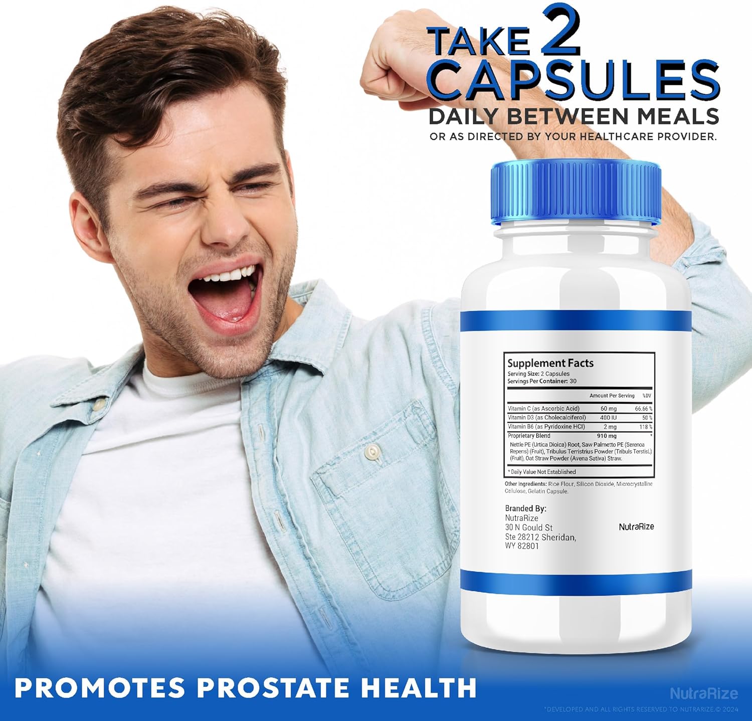 3 Pack ProstaBiome Prostate Support Capsules - Natural Energy and Relief Supplement - Maximum Strength Pills for Control - 180 Capsules