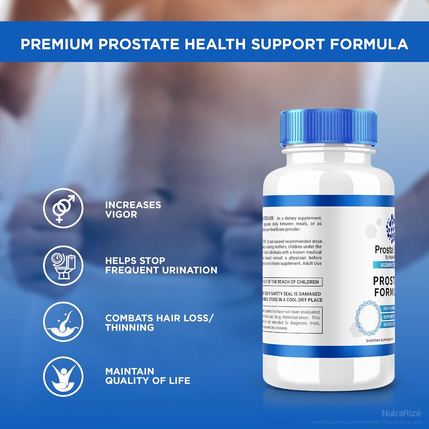 3 Pack ProstaBiome Prostate Support Capsules - Natural Energy and Relief Supplement - Maximum Strength Pills for Control - 180 Capsules