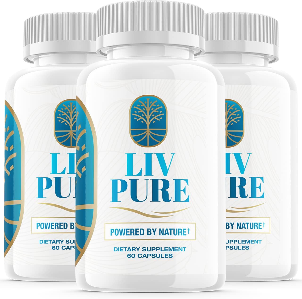 3 Pack Rillvo Liv Pure Liver Purification Supplement - Powered by Nature Formula (180 Capsules)