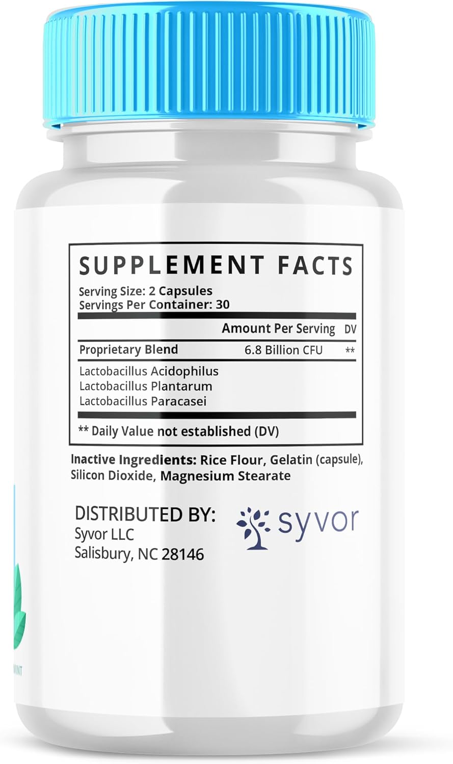 3 Pack Syvor Best Breath Oral Probiotic Capsules - Advanced Probiotics for Healthy Gums and Teeth - All Natural Pills to Combat Bad Breath (180 Capsules)