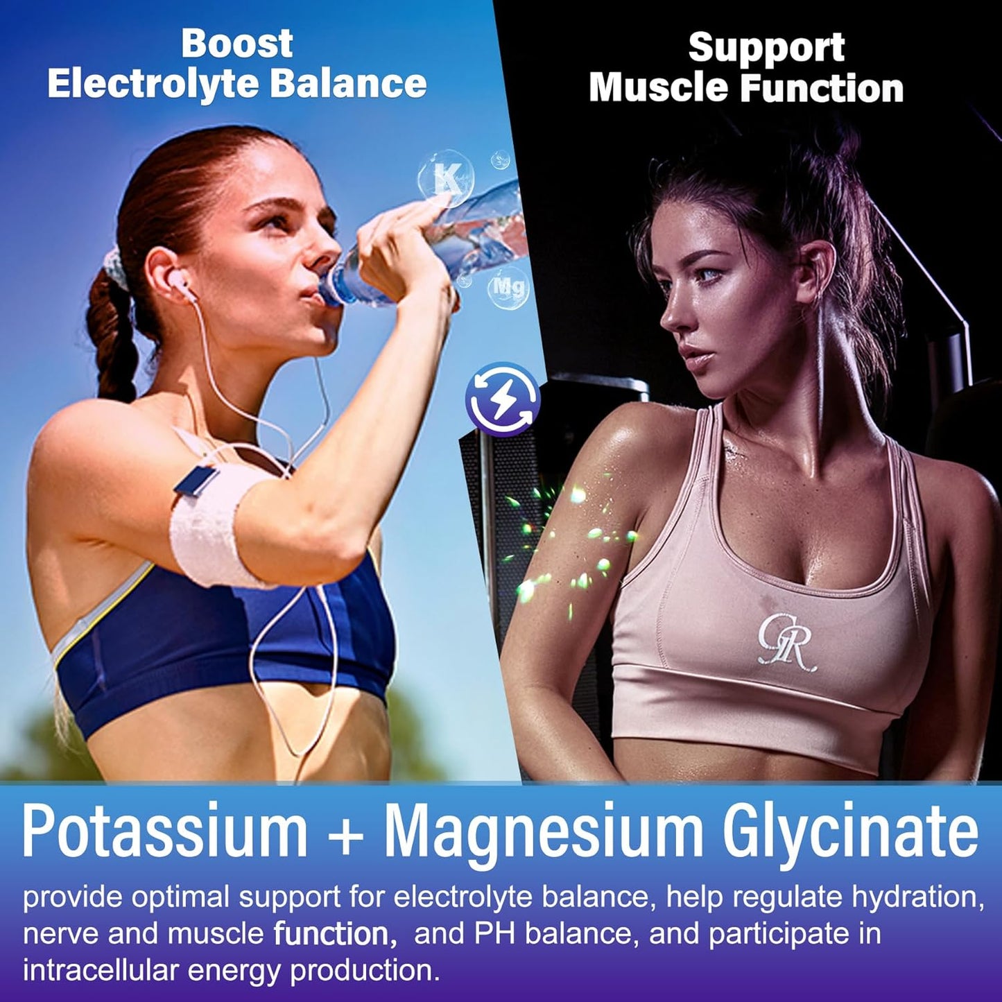 3-Pack Vitamin ADK with B12 and Potassium Magnesium Gummies for Immune Support
