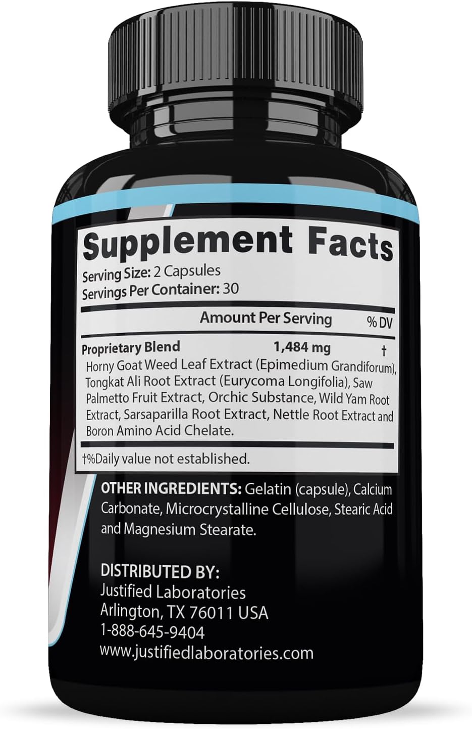 3 Pack XL Real Muscle Gainer Advanced Men's Health Formula - 180 Capsules by Justified Laboratories
