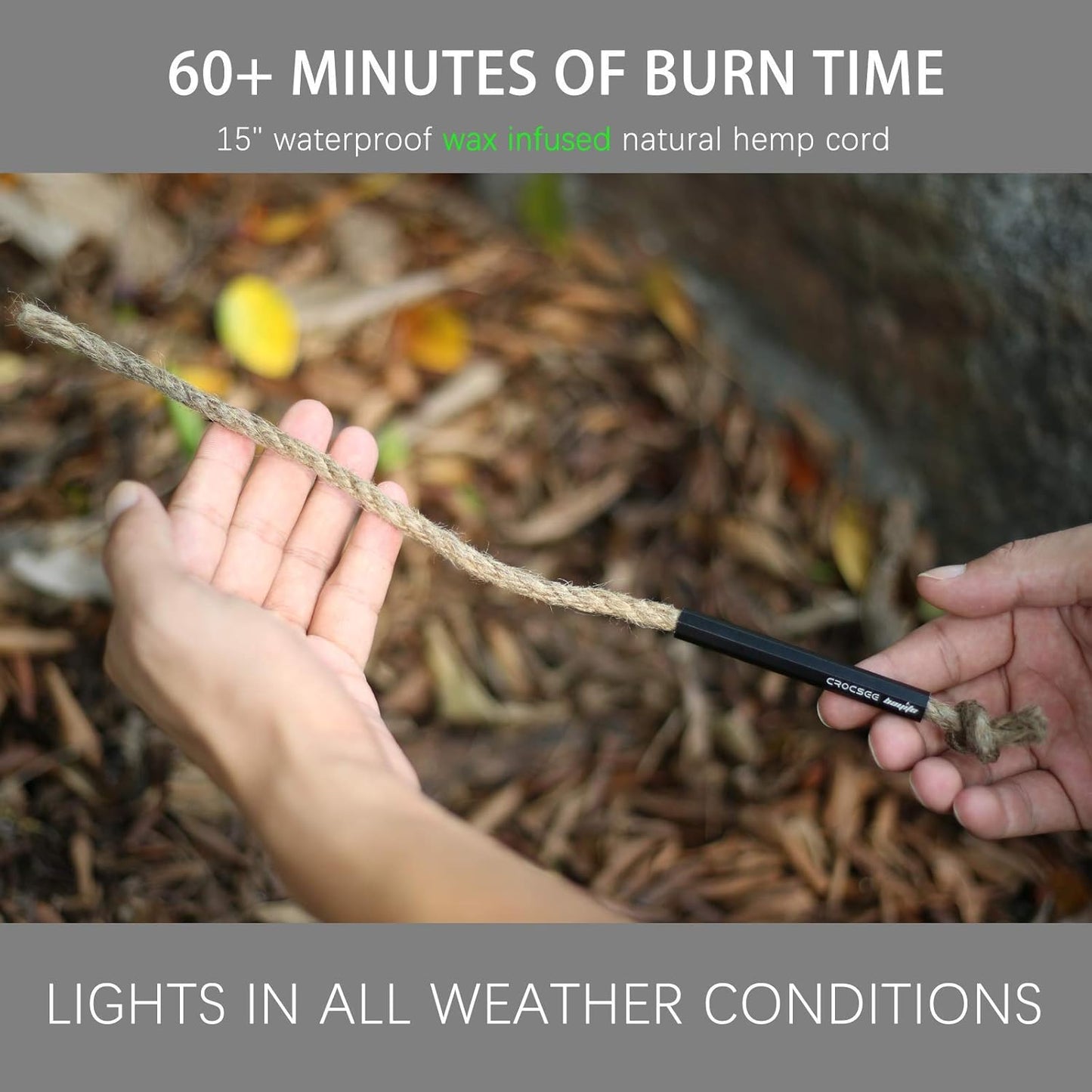 3-Packmetabolism boosterWick Fire Starter Kit with 4-Inch Ferro Rod and Striker by CrocSee
