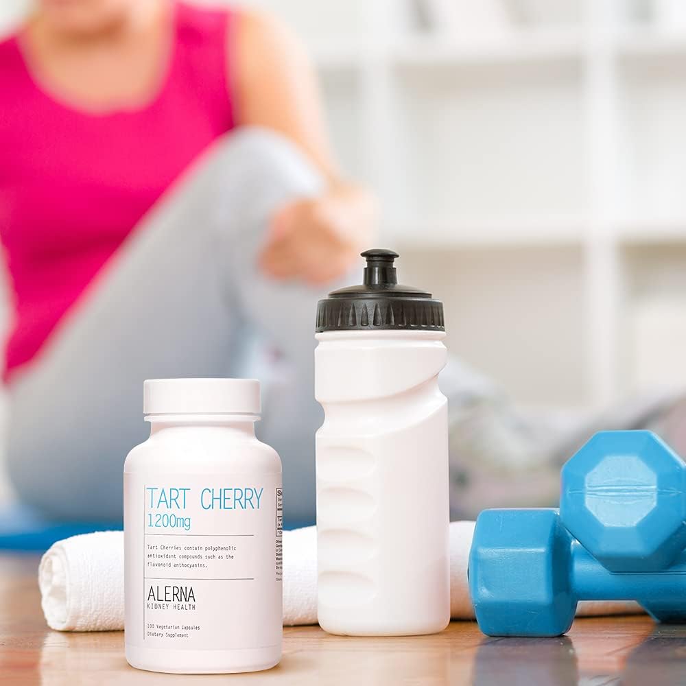 3 Packs Alerna Kidney Health Tart Cherry Extract 1200mg - 100 Capsules Each - Joint Support, Gluten-Free, Non-GMO