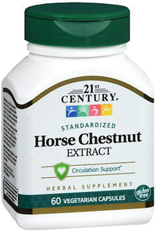 3 Packs of 21st Century Horse Chestnut Seed Extract Vegetarian Capsules - 60 Count