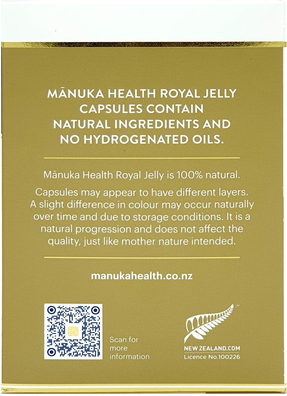 3 Packs of Manuka Health 10HDA Royal Jelly 1000mg Capsules - Pure New Zealand Royal Jelly for Immune System & Skin Health